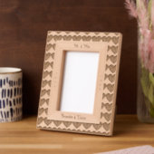 Cadres Gravés Coeurs Art Nouveau Mr & Mrs Mariage Couple (Gauche)