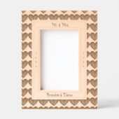 Cadres Gravés Coeurs Art Nouveau Mr & Mrs Mariage Couple (Recto)