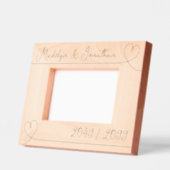 Cadres Gravés Coeurs modernes Valentines Jour Mariage Anniversai (Gauche)