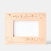 Cadres Gravés Coeurs modernes Valentines Jour Mariage Anniversai (Recto)