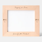 Cadres Gravés Coeurs photo nouvellement mariés Monogramme Annive (Recto)