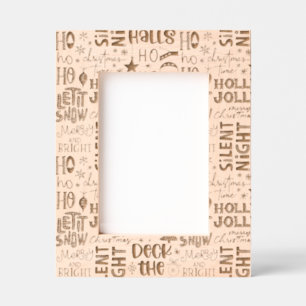 Cadres Gravés Collage des mots et des expressions de Noël