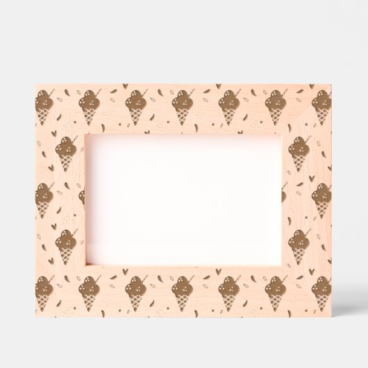 Cadres Gravés Conception des cônes de crème glacée (Recto)