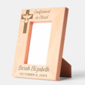 Cadres Gravés Confirmé dans le Christ Confirmation Nom personnal (Gauche)