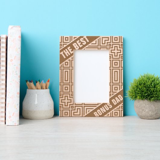 Cadres Gravés Cool moderne géométrique Abstrait Le meilleur bonu (Recto)