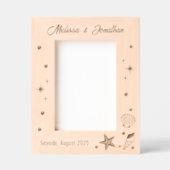 Cadres Gravés Coquillages et perles de poisson étoilé 5x7 (Recto)