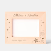 Cadres Gravés Coquillages et perles de poisson étoilé 7x5 (Recto)