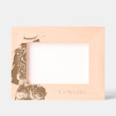 Cadres Gravés Cowgirl avec chapeau (Recto)