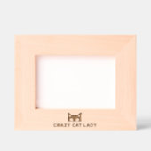 Cadres Gravés Crazy Chat Lady Laser Etched Photo Frame (Recto)