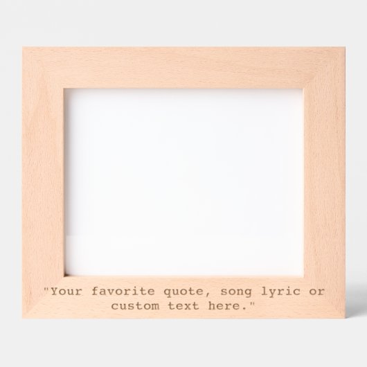 Cadres Gravés Create Your Own Custom Quote (Recto)