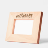 Cadres Gravés Curious Paws - Cute Cats Friends Peeking (Gauche)