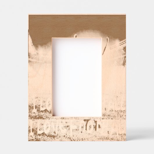 Cadres Gravés Custom 4" x 6" Portrait Frame, FrameStyle: natural (Recto)