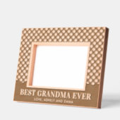 Cadres Gravés Custom Best Grandma Ever Plaid Pattern (Gauche)