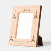 Cadres Gravés Custom Elegant Travel Adventure Paris Souvenir (Gauche)
