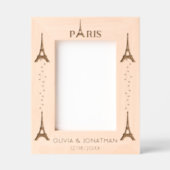 Cadres Gravés Custom Elegant Travel Adventure Paris Souvenir (Recto)