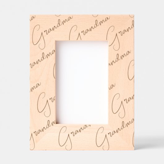 Cadres Gravés Custom Grandma Picture Frame, Portrait, Granny (Recto)