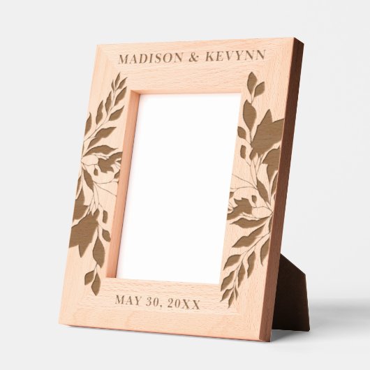 Cadres Gravés Custom Personalized Picture Wedding (Gauche)
