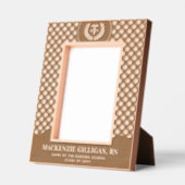 Cadres Gravés Custom RN Nursing School Graduation Plaid Pattern (Gauche)