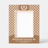 Cadres Gravés Custom RN Nursing School Graduation Plaid Pattern (Recto)