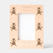 Cadres Gravés Cute Blue Baby Boy Fox Custom New Baby (Recto)