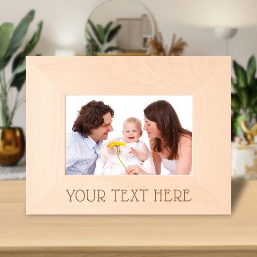 Cadres Gravés Cute Custom Photo & Name Text