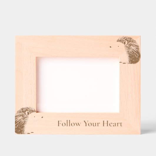 Cadres Gravés Cute Hérisson Animaux (Recto)