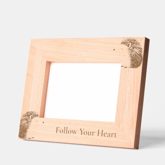 Cadres Gravés Cute Hérisson Animaux (Gauche)