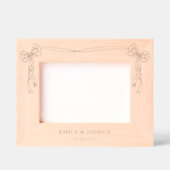 Cadres Gravés Cute Ribbon Bow Custom Name Or Text Etched Frames (Recto)