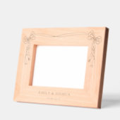 Cadres Gravés Cute Ribbon Bow Custom Name Or Text Etched Frames (Gauche)
