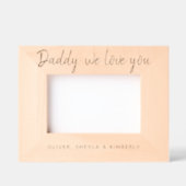 Cadres Gravés Daddy we love you Father's Day Photo (Recto)