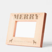 Cadres Gravés Dala d'art populaire suédois Cheval Joyeux Noël (Gauche)