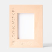 Cadres Gravés Dans la mémoire aimante | Mémorial photo (Recto)
