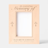 Cadres Gravés Dans la mémoire aimée Photo Laser en bois (Recto)