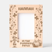 Cadres Gravés Dans le patch Citrouille, entrez le nom personnali (Recto)