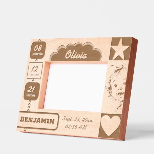 Cadres gravés de Baby Script (Gauche)