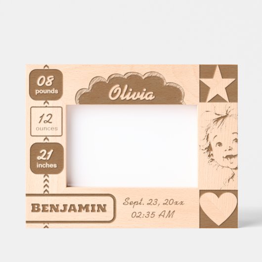 Cadres gravés de Baby Script (Recto)