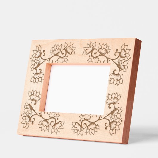 Cadres Gravés De Belles Fleurs De Boho (Gauche)