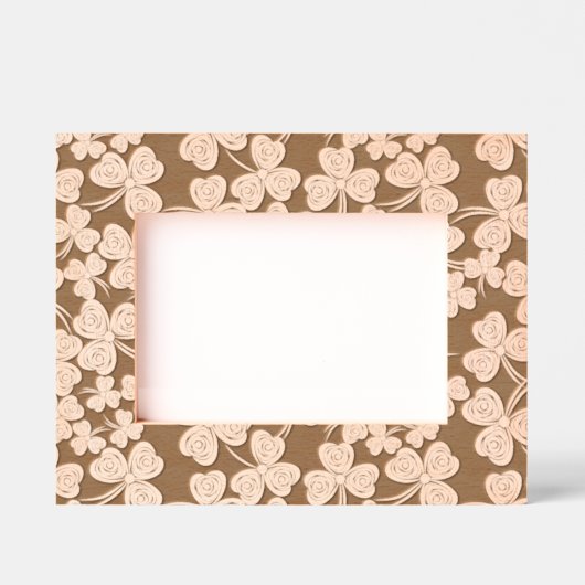 Cadres gravés de conception shamrock (Recto)