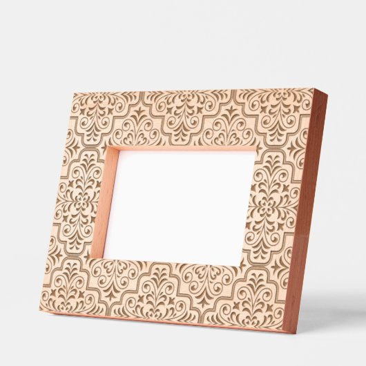 Cadres gravés de motif Damas (Gauche)