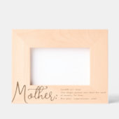 Cadres Gravés Définition Moderne De La Photo Mère (Recto)