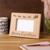 Cadres Gravés Design de Noël père Noël et Reindeer (Gauche)