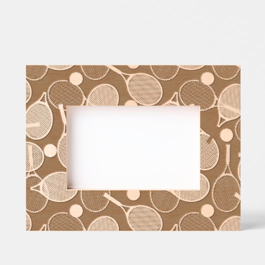 Cadres Gravés Design de tennis (Recto)