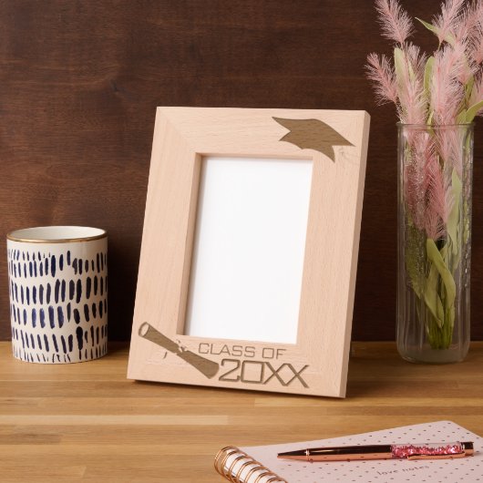 Cadres Gravés Diplôme et Casquette de grade (Gauche)