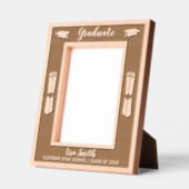 Cadres Gravés Diplôme Mortarboard Casquettes & Diplômes Frontièr (Gauche)