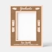 Cadres Gravés Diplôme Mortarboard Casquettes & Diplômes Frontièr (Recto)