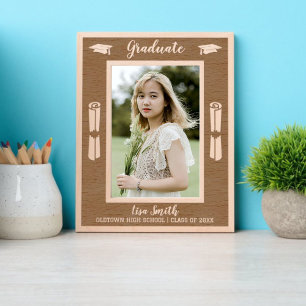 Cadres Gravés Diplôme Mortarboard Casquettes & Diplômes Frontièr