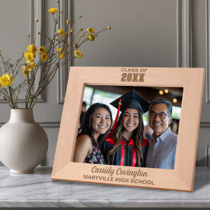 Cadres Gravés Diplôme personnalisé Nom, école, année