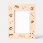 Cadres Gravés Dog Toys Dish Paw Prints 5x7 (Recto)