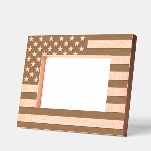 Cadres Gravés Drapeau américain (Gauche)