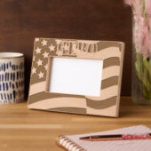 Cadres Gravés Drapeau américain (Gauche)